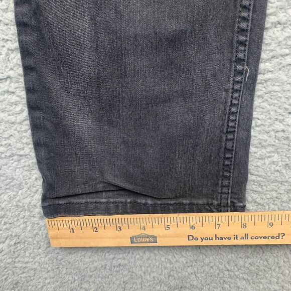 Levis 527 Jeans Mens 32 Black Bootcut Mid Rise Denim - Picture 6 of 15